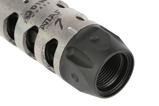 The ODIN Works ATLAS 7 adjustable Compensator with 5/8x24 threads for 7.62 caliber ar15 rifles